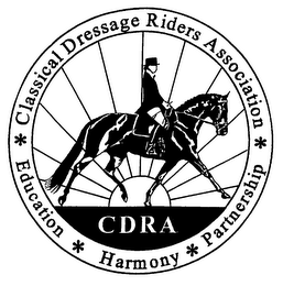 CLASSICAL DRESSAGE RIDERS ASSOCATION EDUCATION HARMONY PARTNERSHIP CDRA