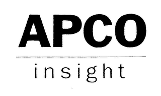 APCO INSIGHT