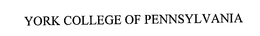 YORK COLLEGE OF PENNSYLVANIA