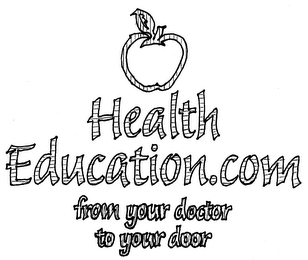 HEALTH EDUCATION.COM FROM YOUR DOCTOR TO YOUR DOCTOR