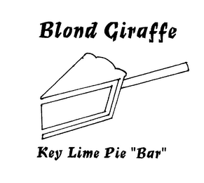 BLOND GIRAFFE KEY LIME PIE "BAR"