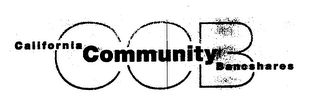 CCB CALIFORNIA COMMUNITY BANCSHARES