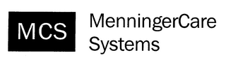 MCS MENNINGERCARE SYSTEMS