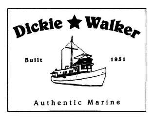 DICKIE WALKER BUILT 1951 AUTHENTIC MARINE