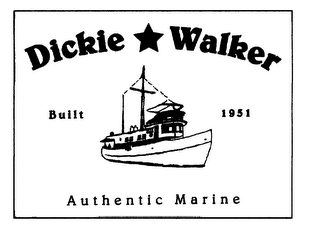 DICKIE WALKER BUILT 1951 AUTHENTIC MARINE