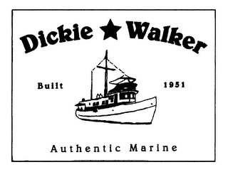 DICKIE WALKER BUILT 1951 AUTHENTIC MARINE