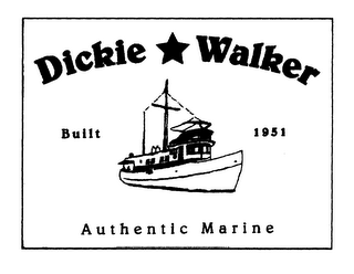 DICKIE WALKER BUILT 1951 AUTHENTIC MARINE