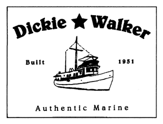 DICKIE WALKER BUILT 1951 AUTHENTIC MARINE