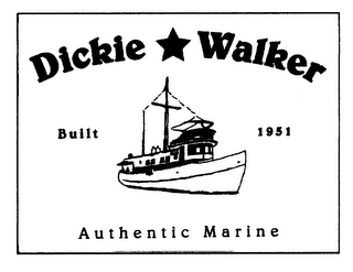 DICKIE WALKER BUILT 1951 AUTHENTIC MARINE