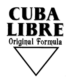 CUBA LIBRE ORIGINAL FORMULA