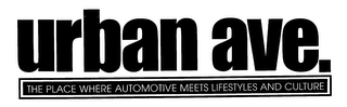 URBAN AVE. THE PLACE WHERE AUTOMOTIVE MEETS LIFESTYLES AND CULTURE