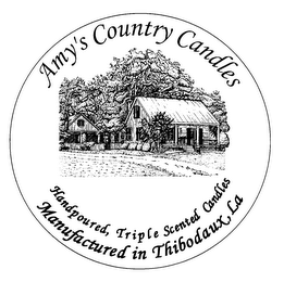 AMY'S COUNTRY CANDLES HANDPOURED, TRIPLESCENTED CANDLES MANUFACTURED IN THIBODAUX, LA