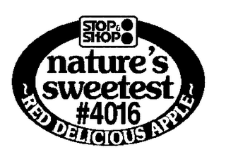 STOP & SHOP NATURE'S SWEETEST #4016 RED DELICIOUS APPLE