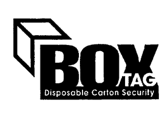 BOX TAG DISPOSABLE CARTON SECURITY