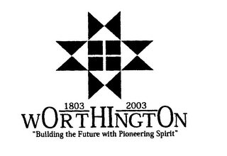 1803 2003 WORTHINGTON "BUILDING THE FUTURE WITH PIONEERING SPIRIT"