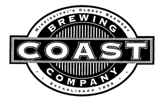 COAST BREWING COMPANY MISSISSIPPI'S OLDEST BREWERY ESTABLISHED 1999