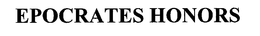EPOCRATES HONORS