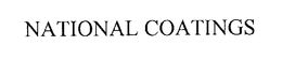 NATIONAL COATINGS CORPORATION