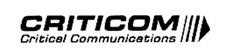 CRITICOM CRITICAL COMMUNICATIONS