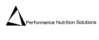 PERFORMANCE NUTRITION SOLUTIONS