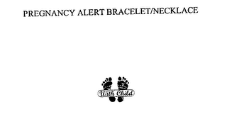 PREGNANCY ALERT BRACELET/NECKLACE WITH CHILD