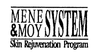 MENE & MOY SYSTEM SKIN REJUVENATION PROGRAM