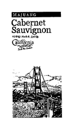 MAJUANG CABERNET SAUVIGNON CALIFORNIA TASTE THE SUNSHINE