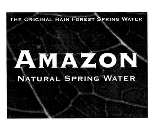 THE ORIGINAL RAIN FOREST SPRING AMAZON NATURAL SPRING WATER