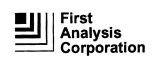 FIRST ANALYSIS CORPORATION