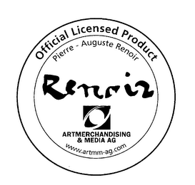 OFFICIAL LICENSED PRODUCT PIERR - AUGUSTE RENOIR RENOIR ARTMERCHANDISING & MEDIA AG WWW.ARTMM-AG.COM