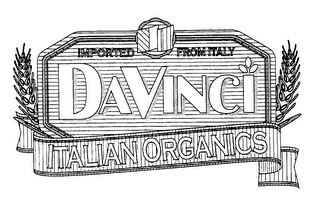 DAVINCI ITALIAN ORGANICS IMPORTED FROM ITALY