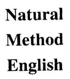 NATURAL METHOD ENGLISH