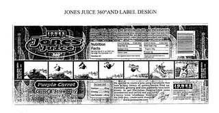 JONES JUICE 360 AND LABEL DESIGN