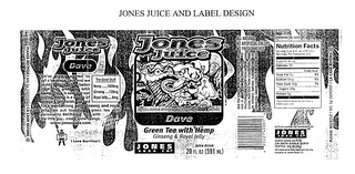 JONES JUICE DAVE GREEN TEA WITH HEMP