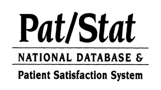 PAT/STAT NATIONAL DATABASE & PATIENT