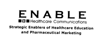 ENABLE HEALTHCARE COMMUNICATIONS STRATEGIC ENABLERS OF HEALTHCARE EDUCATION AND PHARMACEUTICAL MARKETING
