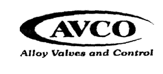 AVCO ALLOY VALVES AND CONTROL