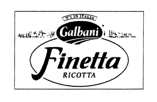 NO 1 IN ITALIA GALBANI FINETTA RICOTTA