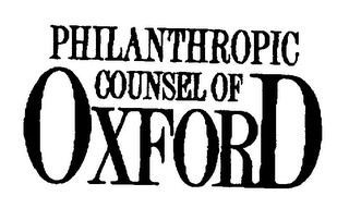 PHILANTHROPIC COUNSEL OF OXFORD