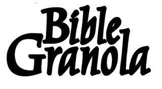 BIBLE GRANOLA