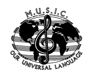 M.U.S.I.C. OUR UNIVERSAL LANGUAGE MUSIC UNITES SOUNDS INTEGRATES CULTURES