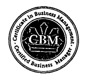 CBM CERTIFICATE IN BUSINESS MANAGEMENT CERTIFIED BUSINESS MANAGER