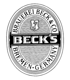 BECK'S BRAUEREI BECK & CO BREMEN-GERMANY