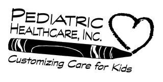 PEDIATRIC HEALTHCARE, INC. CUSTOMIZING CARE FOR KIDS