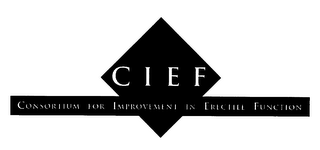 CIEF CONSORTIUM FOR IMPROVEMENT IN ERECTILE FUNCTION