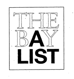 THE BAY LIST