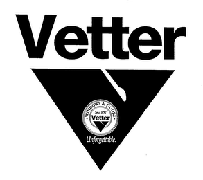 VETTER WINDOWS & DOORS SINCE 1892 VETTER UNFORGETTABLE.