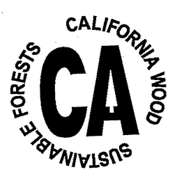 CALIFORNIA WOOD SUSTAINABLE FORESTS CA