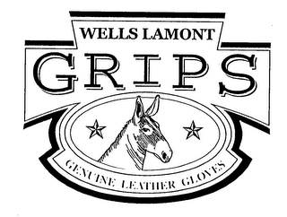 WELLS LAMONT GRIPS GENUINE LEATHER GLOVES