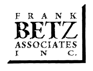 FRANK BETZ ASSOCIATES INC.